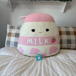 NWT Jumbo 24” Strawberry Milk Squishmallows Amelie